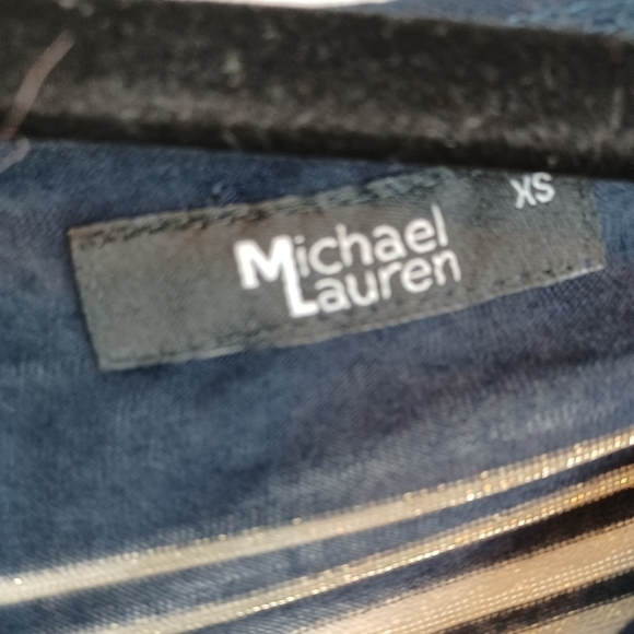 MICHAEL Lauren Gold & Black Sheer Swim Cover-Up in XS - Picture 4 of 4